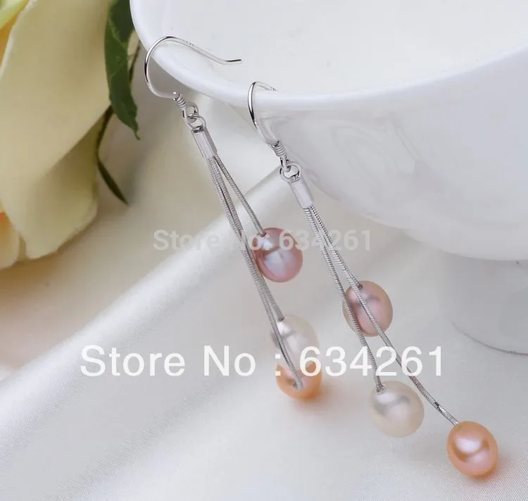 Женские серьги кисточки из серебра 100% пробы|Серьги-подвески| |