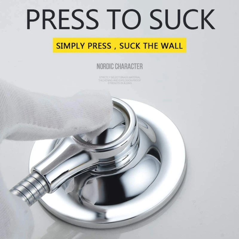 Shower Head Holder Suction Cup Handheld Bracket Adjustable Height Multi-Directional Removable Wall | Обустройство дома