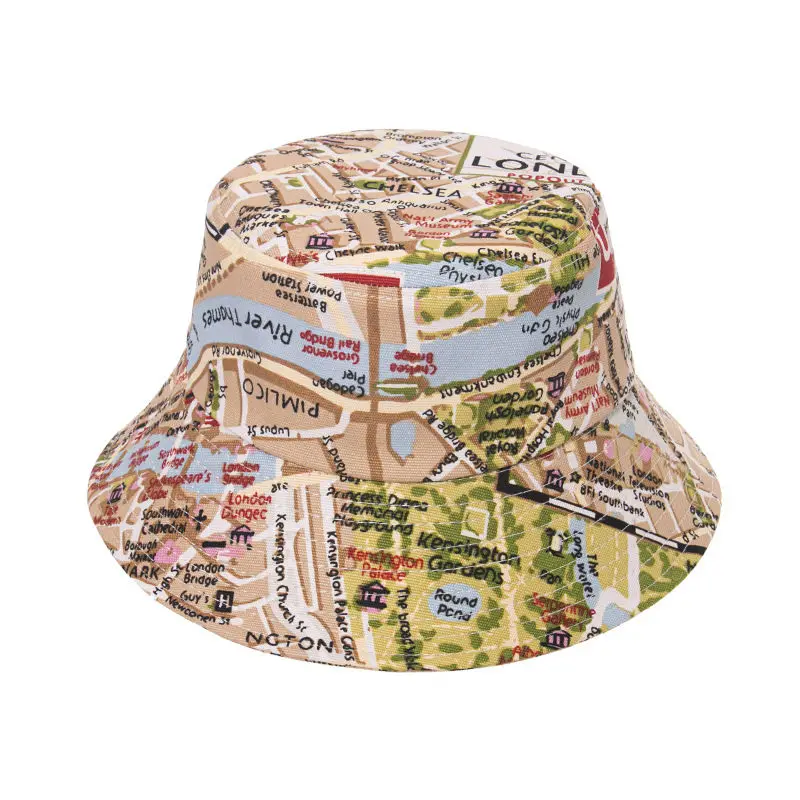 

Панама Ldslyjr, из хлопка, с принтом в виде карты, для рыбалки, для улицы, для путешествий, для мужчин и женщин, 393