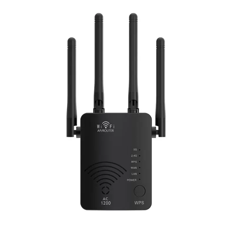

Wireless WiFi Signal Booster 1200Mbps WiFi Range Extender with Ethernet Port Router WiFi Repeater 2.4G&5G Dual Ban Amplifier