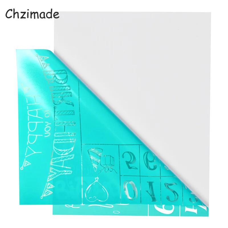 Chzimade благодарю медсестер самоклеящийся трафарет с шелкографией сетчатые