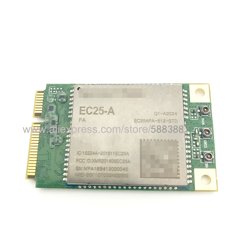 EC25 EC25-A Minipcie 4G EC25AFA-MINIPCIE LTE-A Cat4 LTE-FDD модуль WCDMA GNSS для Северная Америка 100% новый и