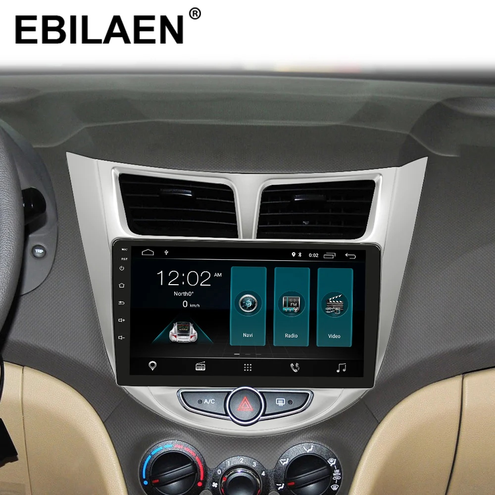 YUEMAIN автомобиля Радио Мультимедийный проигрыватель для Hyundai Solaris Accent verna 2Din Android 8,1 автомобильное радио с GPS навигации видео-и аудиорегистратор