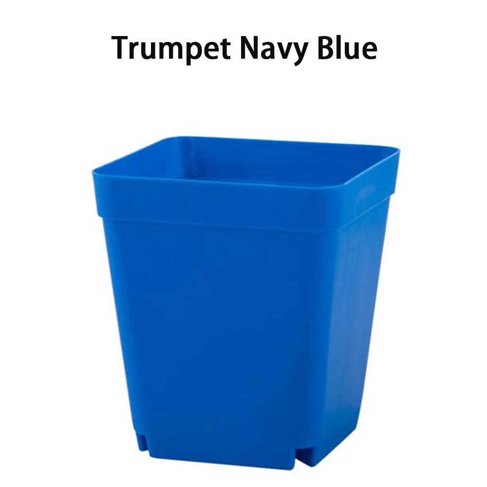 10pcs Navy Blue 10 шт./компл. пластиковые горшки цветочные для сада декор небольшой квадратный таз fleshess Botany чистая раковина выращивание саженцев домашний офис Декор коробка - Color: 10pcs Navy Blue
