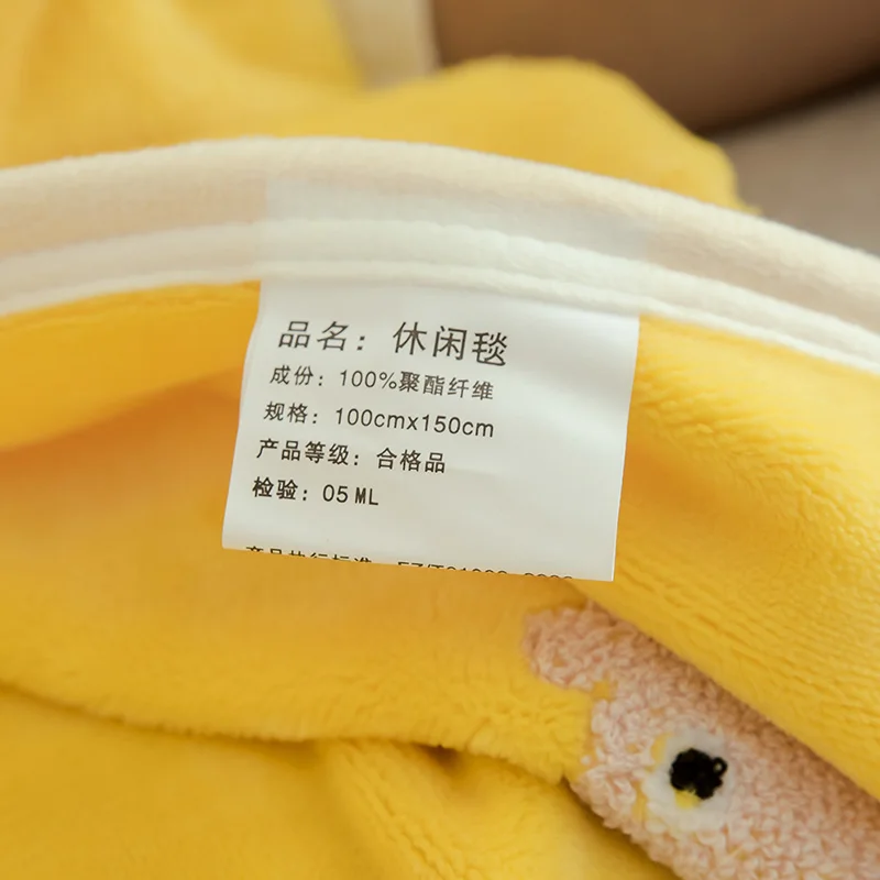 Милые одеяла желтые двойные одиночные для девочек мягкое фланелевое одеяло на