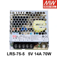 mean well lrs 75 5 85 264vac to dc 5v 14a 70w single output switching power supply meanwell led driver