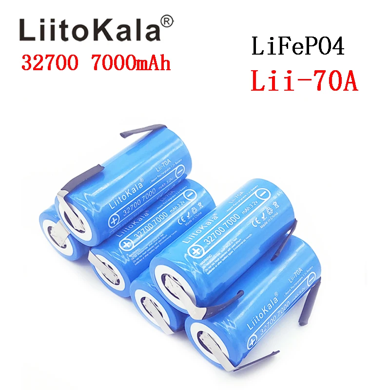 12 шт LiitoKala 32700 3,2 v 7000mAh lifepo4 аккумуляторная батарея LiFePO4 5C разрядная батарея для резервного питания фонарик