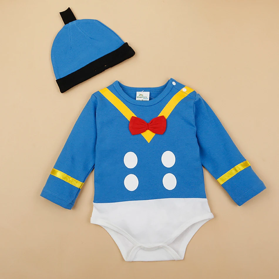 

Newborn Long Sleeve Cotton Triangle Cotton Romper Clothing Hat Autumn Infant Cartoon Outfit Halloween Baby Boys Girls Costume