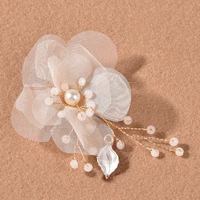 forseven 3 pcs flower pearl hair clips hair accessories for women high quality crystal white hairpins bridal wedding barrettes