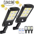 Уличсветильник фонарь на солнечной батарее 70 COB, водонепроницаемый садовый инфракрасный датчик движения с дистанционным управлением