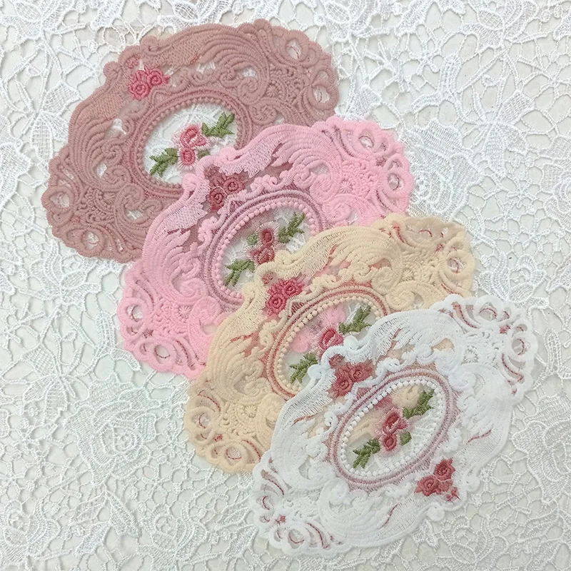 

NEW Lace mesh Embroidery table place mat pad Cloth tea napkin placemat cup wedding coaster Christmas doily kitchen Accessories