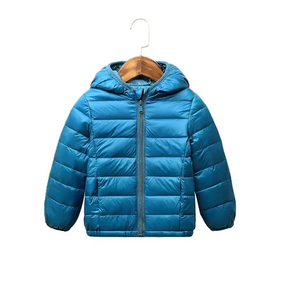 Детские пальто Сезон осень-зима Тонкие легкие куртки-пуховики на утином пуху