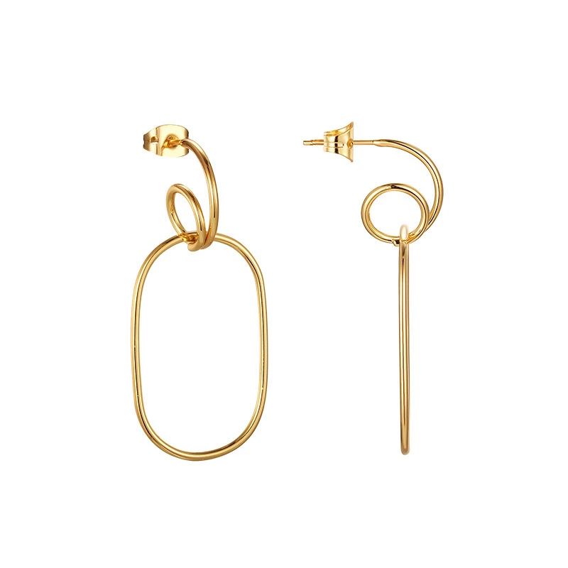 

TOSAKO Stud Earrings for Women Fashion Jewelry Personality Simple Geometry