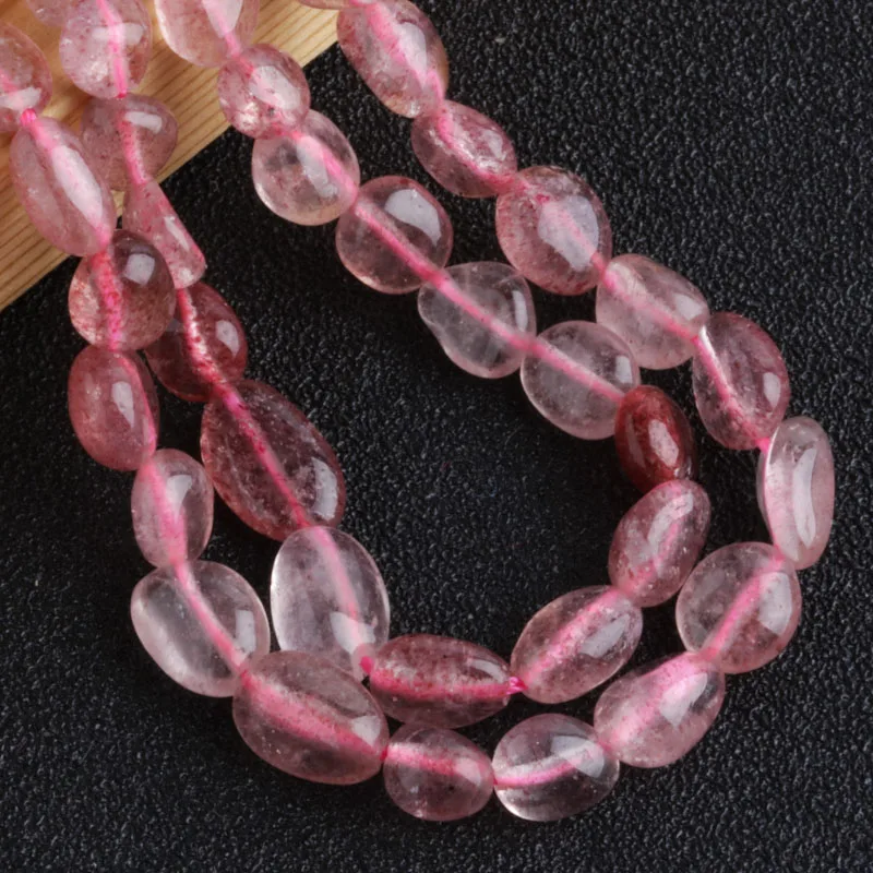 

Wholesale Fashion Natural Jewelry 6x8MM 8x10MM Strawberry Crystal Unshaped Loose Beads DIY Bracelet Necklace Accessories