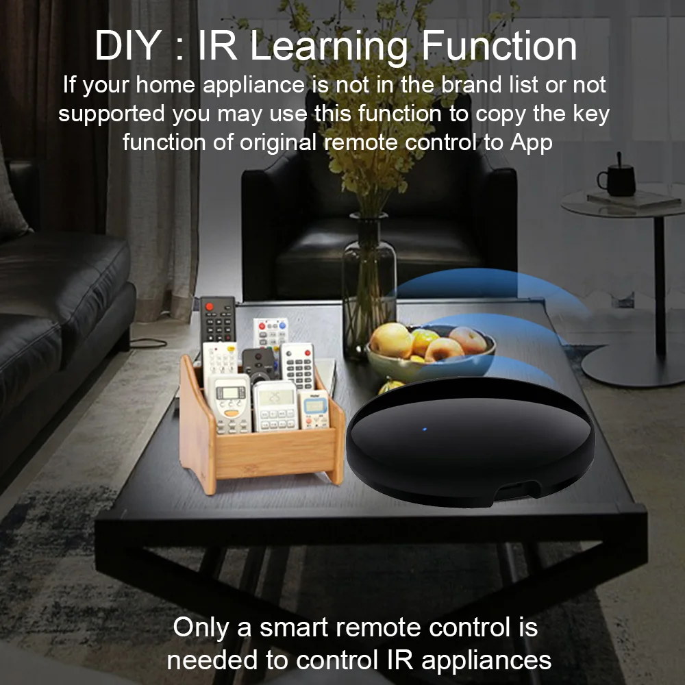 Умный WiFi ИК пульт дистанционного управления для Tuya Alexa Google Home Smart Life TV