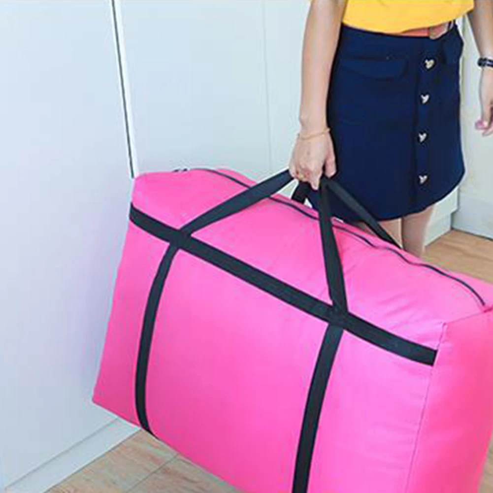 

Dampproof Unisex Luggage Bag Storage Zipper Thicken Package Oxford Fabric Quilt Waterproof Move