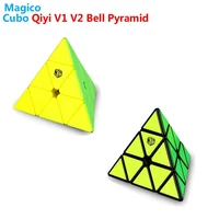 qiyi x man v1 v2 pyramid bell 3x3x3 magnetic magic cube magnet position system speed puzzle 3x3 cubes professional toys for kids