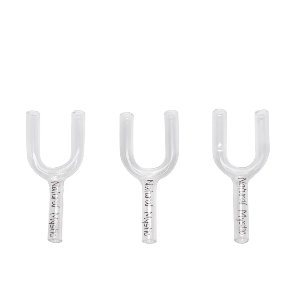 Новинка 58 мм стеклянная бутылка прозрачная труба с буквенным принтом|Трубки и