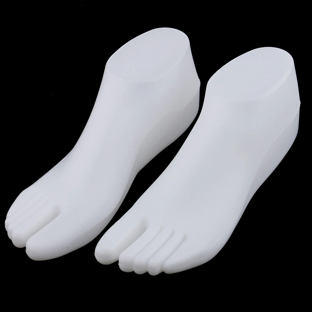 2pcs Foot Display Mold Female Feet Mannequin Short Stocking for Jewelry Socks Shoes Ankle Bracelet |