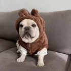 Новая стильная зимняя теплая куртка для домашних собак, куртка с капюшоном, свитер, одежда для маленьких и средних собак, шнауцер, французский бульдог, мопса WLC06