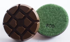 Набор медных гибридных насадок, комплект из 9 переходных алмазных насадок для полировки пола, толщина 80 мм, 10 мм