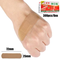 300pcs 7 2x2 5cm elastic wound adhesive plaster breathable skin band aid first aid home travel outdoor camp emergency kits