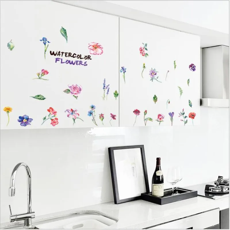 1 шт. 30*60 см маленький цветок наклейки на стену домашний Декор Гостиная Спальня