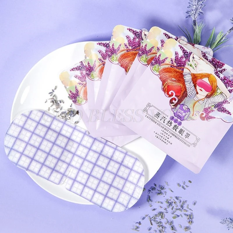 10 шт. Горячая Массажная Паровая маска для глаз согревающая снятия усталости