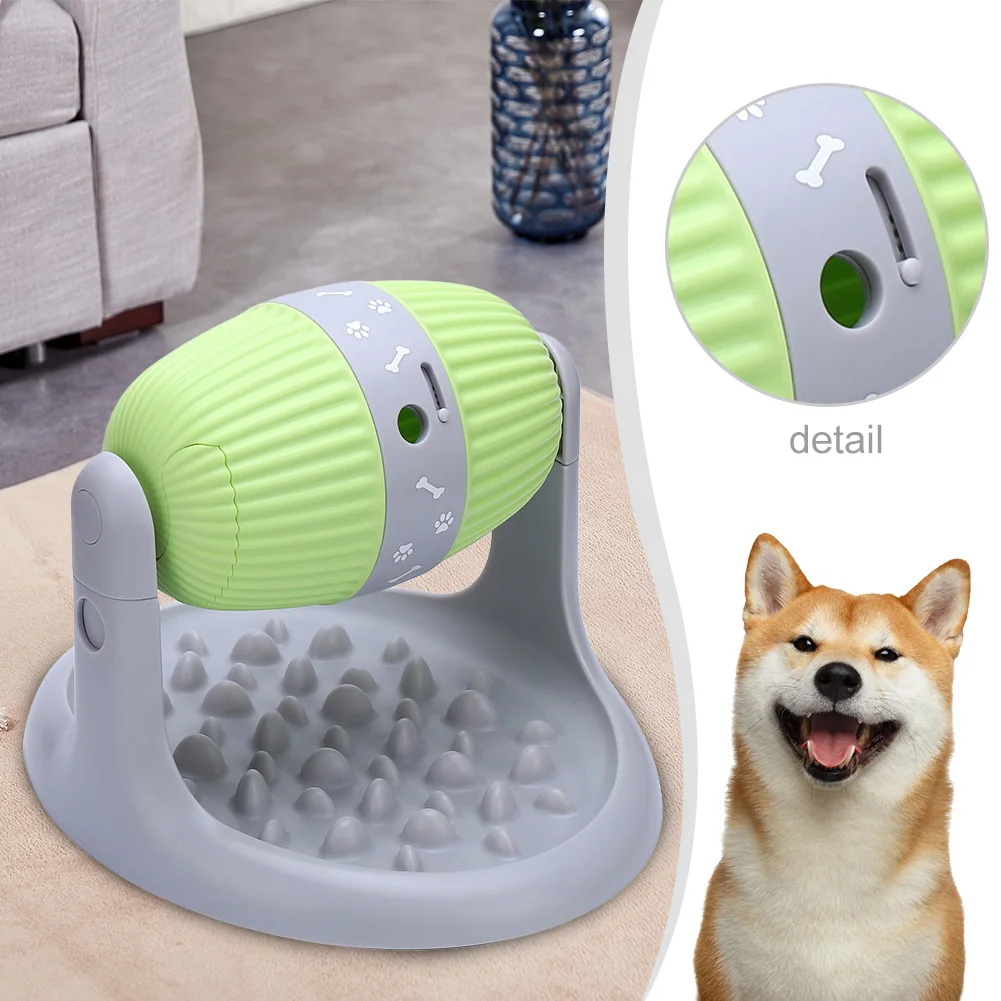 

Pet Rolling Leak Food Toy Adjustable Height Puzzle Anti Choking Slow Rolling Food Dog Cat Ball Pet Accessoriesowl