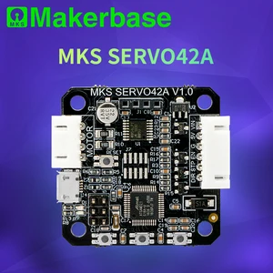 Makerbase MKS SERVO42A-PCBA NEMA17 Драйвер шагового двигателя с замкнутой петлей детали для 3D-принтера CNC предотвращают потерю шагов для Gen_L SGen_L