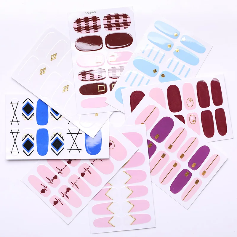 1 шт. Съемная наклейка для ногтей s полное покрытие накладные ногти Советы без