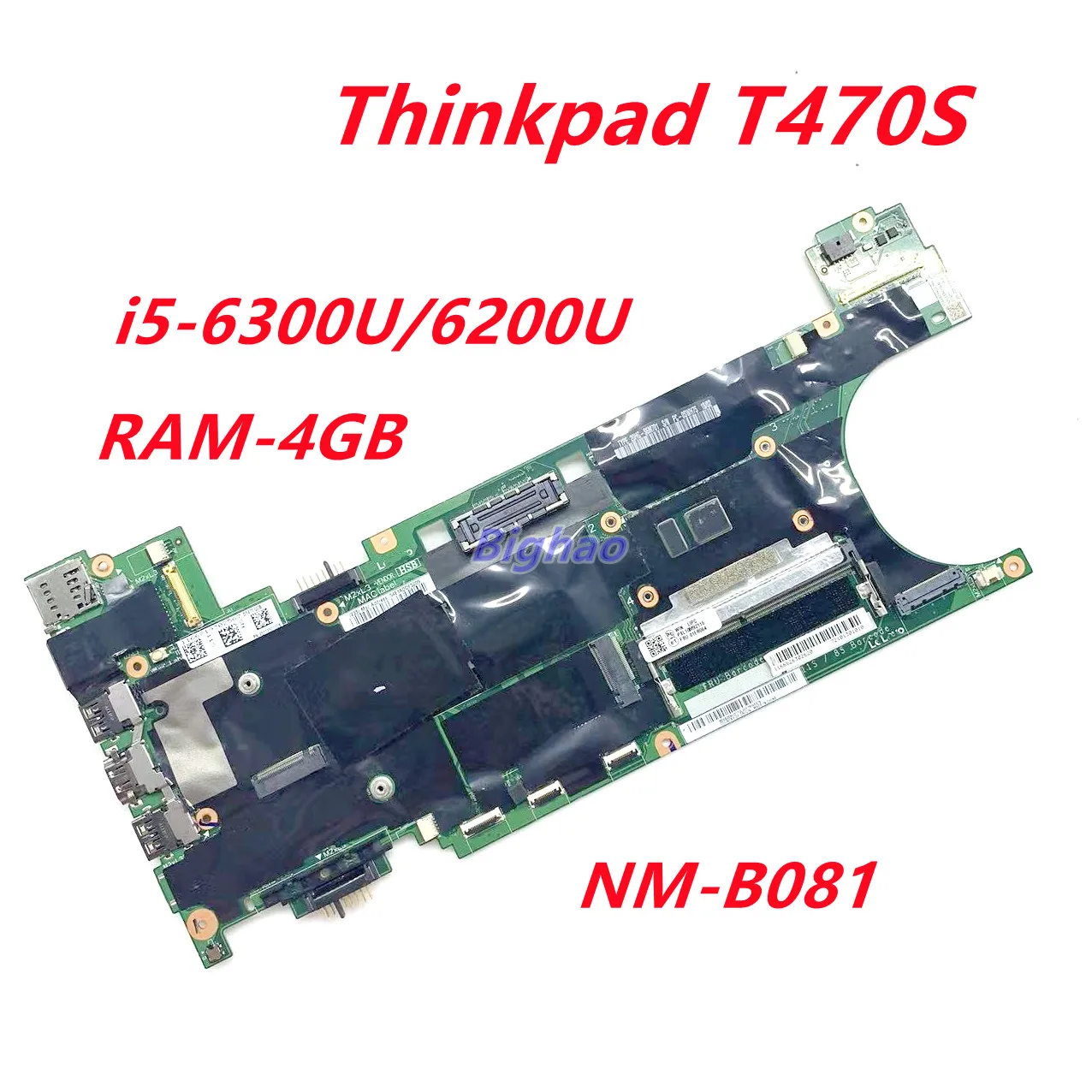 

FUR 01ER312 для материнской платы lenovo thinkpad T470S, модель DT471 с фонариком/6200U, 4 Гб ОЗУ