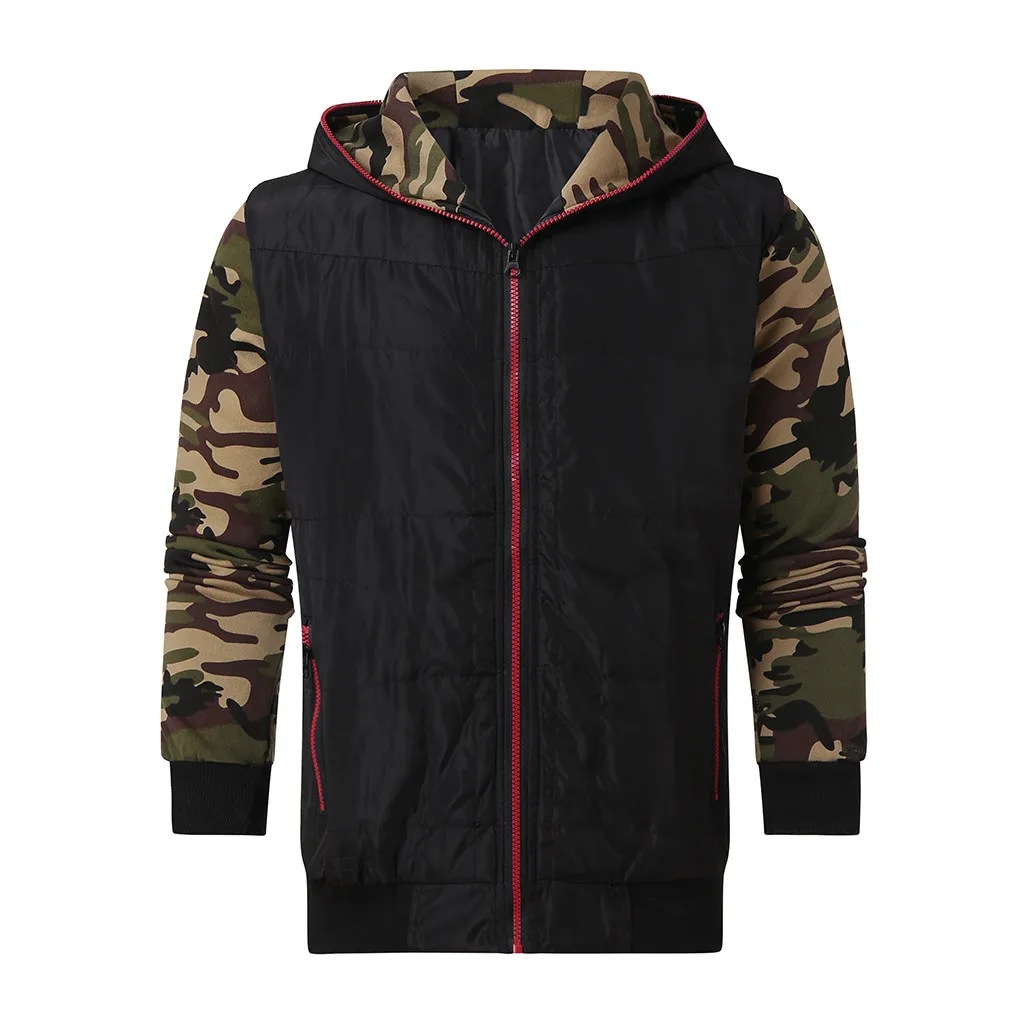 2019 Мужская куртка зимняя Осенняя теплая на молнии складываемый светильник