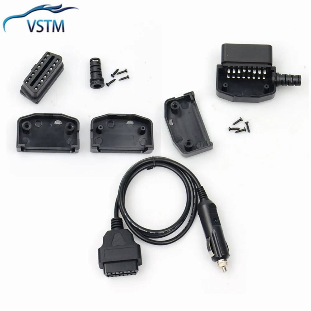 2021 NEW Car OBD2 Connector 16pin Male Female Plug 16 Pin OBDII OBD Adapter Diagnostic-tool cable Terminal |