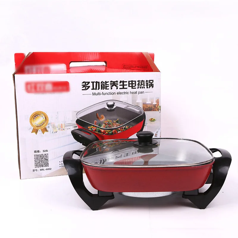 

Multifunctional 1600W Electric Frying Pan Cookers Skillet Fried Eggs Steamer Boiler Non-Stick Fried Steak Pancake Breakfast Make