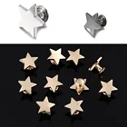 Заклепки со звездами 10 комплектов (20 шт.), тканевые пуговицы для одежды, аксессуары для шитья