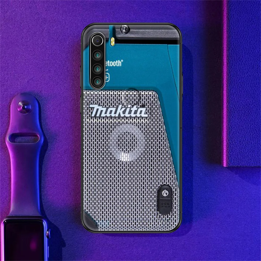 

Toolbox Makitaes Phone case For Xiaomi Redmi Note 7 7A 8 8T 9 9A 9S 10 K30 Pro Ultra black fashion back silicone shell 3D bumper