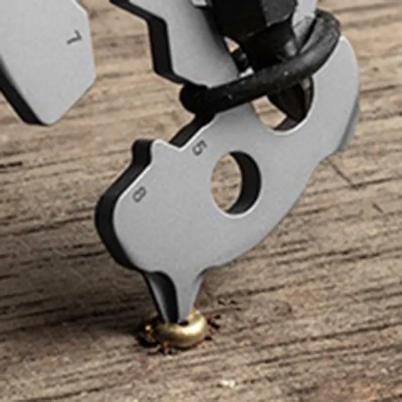 Многофункциональный инструмент из нержавеющей стали с карабином открывалка для