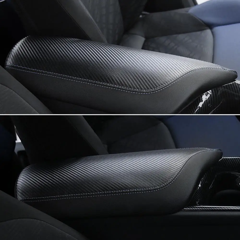 

Vehicle Center Console Armrest Cover Leather Look Center Armrest Console Cover Trim Fit for Camry 2018 2020 Automotive interior