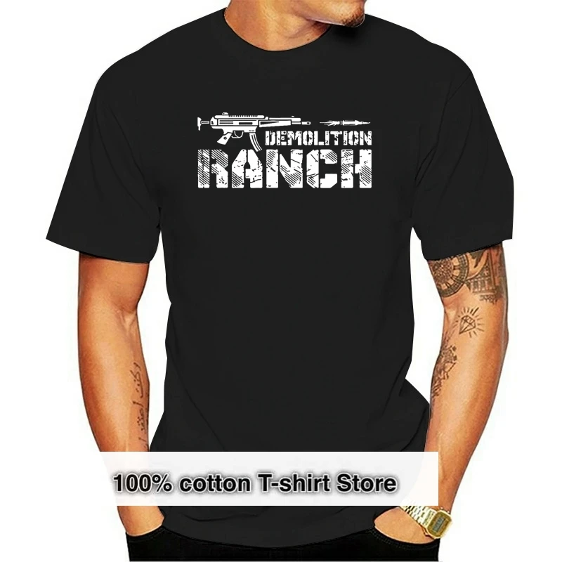

Demolition ranch American rights to bear arms Men t-shirt 100% cotton funny print tshirt men women shirts
