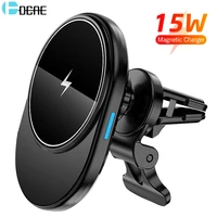 15W Magnetic Wireless Car Charger Mount Stand for iPhone Pro Max Mini Automatic Magnet Air Vent Fast Charging Phone Holder