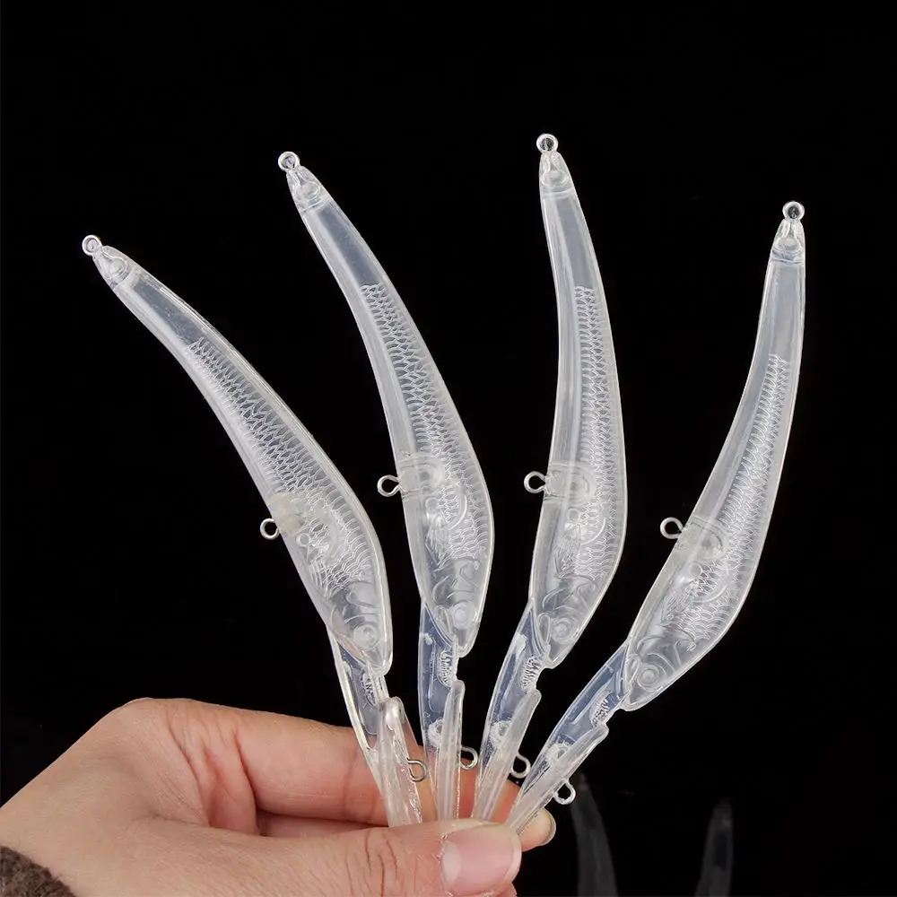

10PCS ABS Transparent Unpainted Bait Blank 147CM/11G Hard Bait Fishing Lure Bodies Tackle Hard Fishing Lures