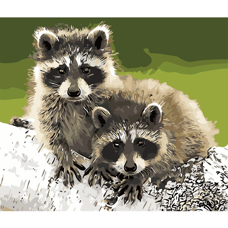 

ArtSailing DIY Painting By Numbers Folivora Animal HandPainted Oil Painting Acrylic Drawing On Canvas Unique Gift Wall Decor