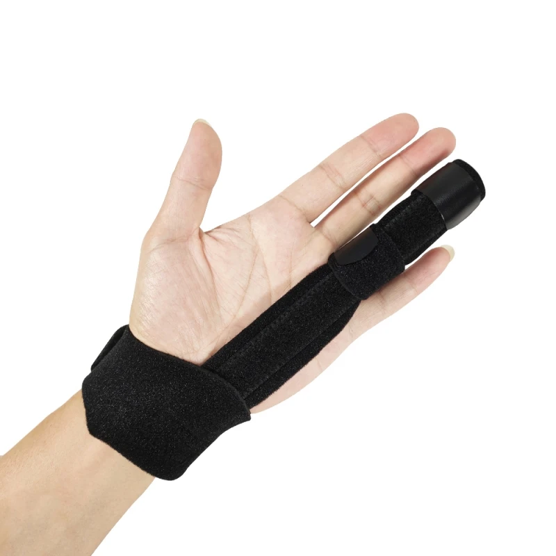 

Protective Sleeve Injuries Broken Fingers Hand Fixing Strap Trigger Finger Extension Splint Adjustable Fixing Belt Support