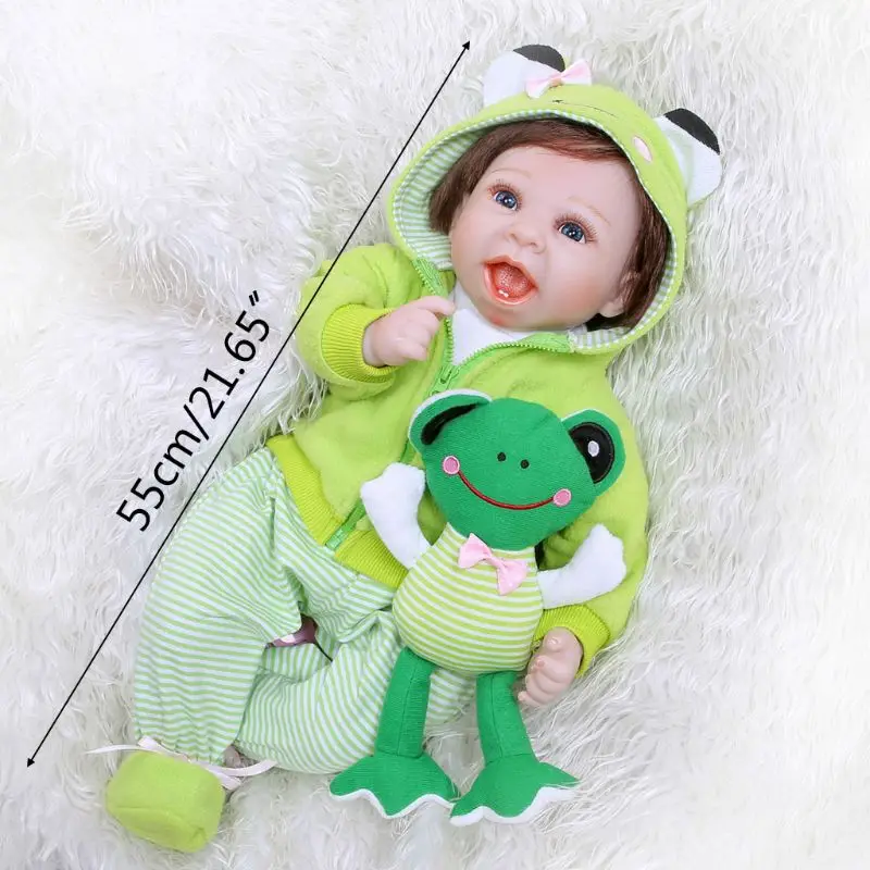 

55cm Realistic Doll Soft Vinyl Toddler Babies Lifelike Boy Toy Christmas Gifts