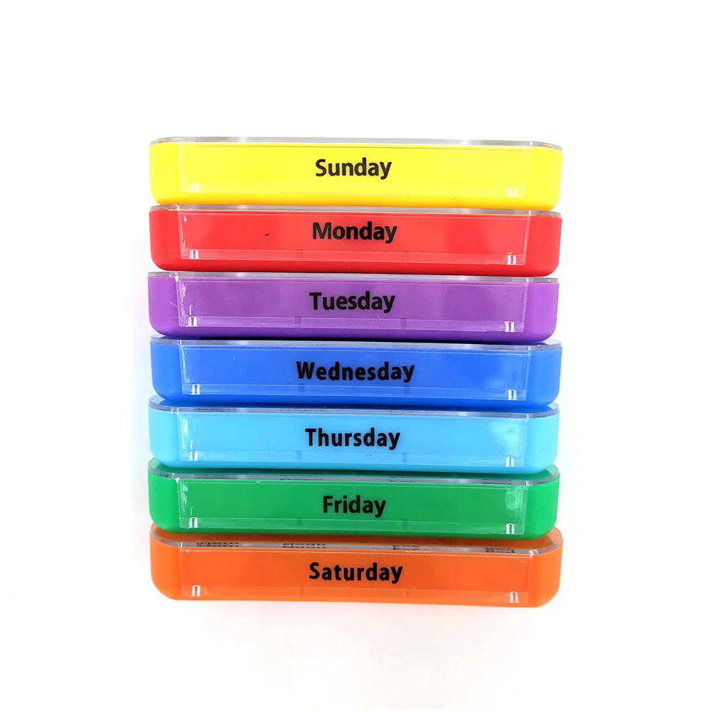 Контейнер для таблеток на 7 дней в неделю органайзер с 28 отделениями пластиковый