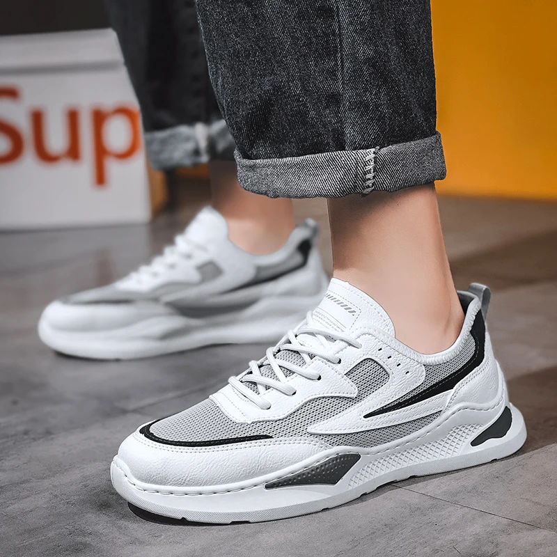 

CYYTL Running Shoes for Men Breathable Sport Sneakers Outdoor Fashion White Trainers Students Walking Tennis Zapatos Hombre