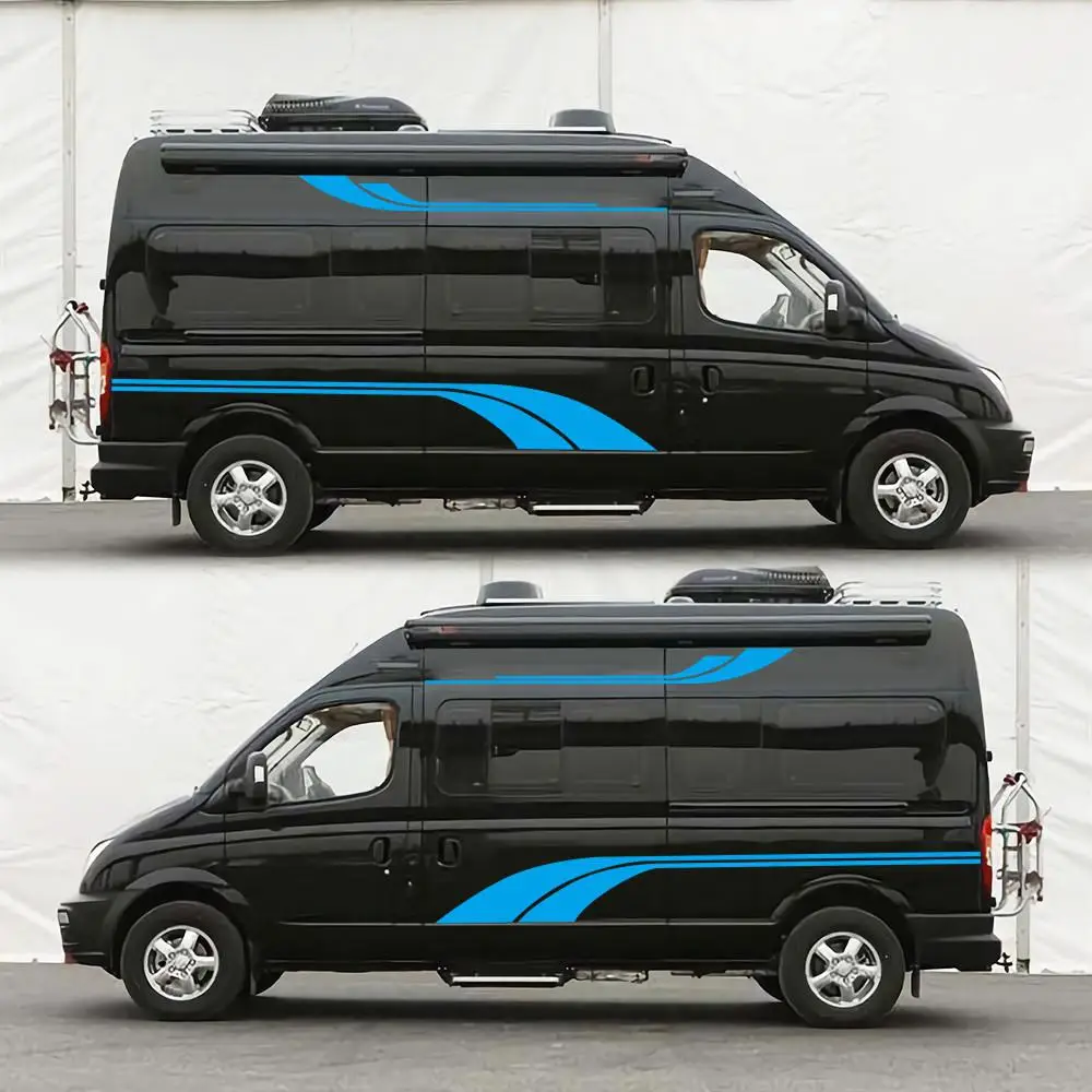 Автомобильные наклейки RV виниловые графические длинные боковые полосы для