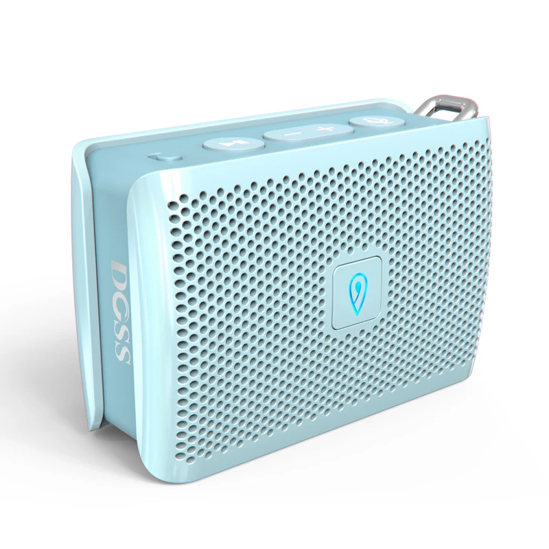 DOSS Genie портативный bluetooth-динамик IPX4 мини беспроводной громкий динамик стерео чистый звуковой ящик со встроенным микрофоном для подарка - Цвет: Синий