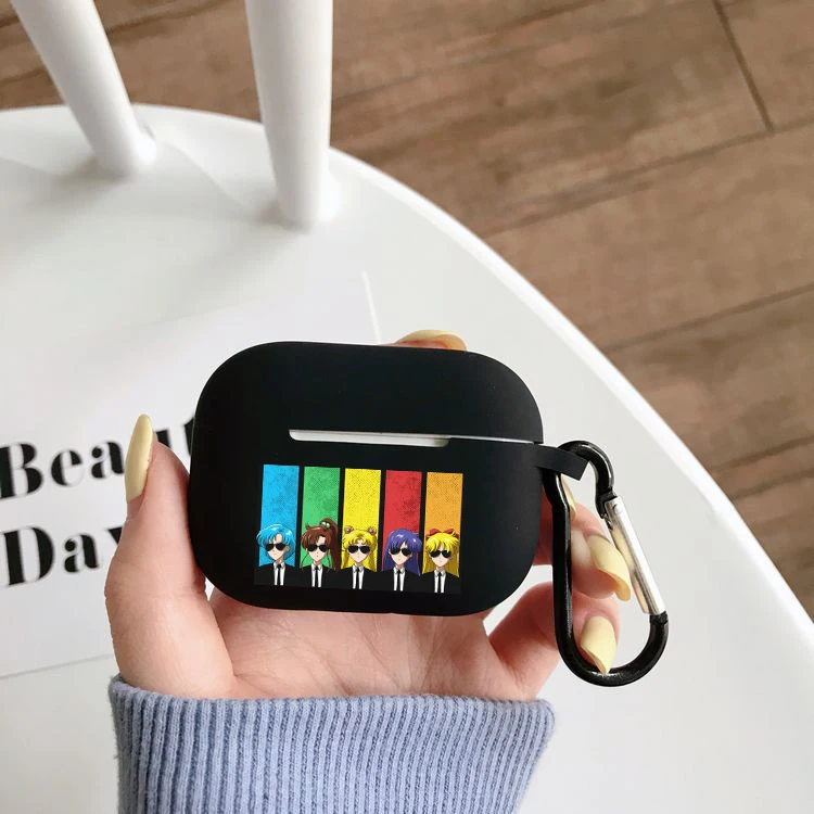 

Чехол для наушников Airpods Pro с мультяшным аниме принтом, чехол для беспроводного Bluetooth airpods pro, чехол, силиконовый чехол